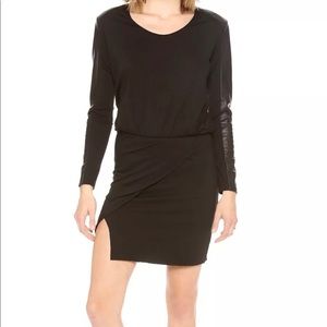 MASON by Michelle Mason Long Sleeve Leather Dress